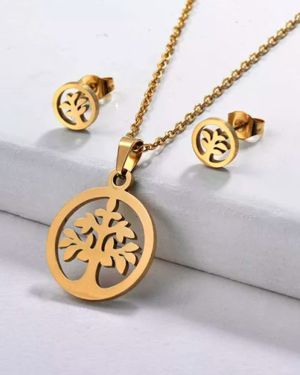 Tree of Life Pendant & Earring Set