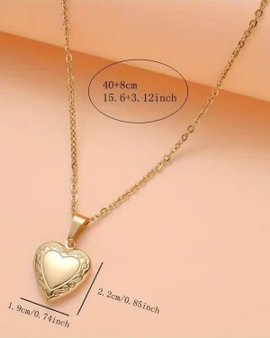 Heart Box Pendant Necklace