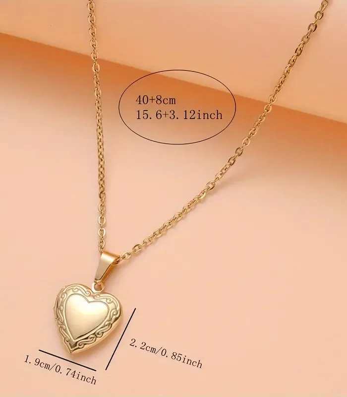 Heart Box Pendant Necklace