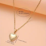 Heart Box Pendant Necklace