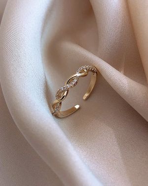 Adjustable Synthetic Zirconia Ring