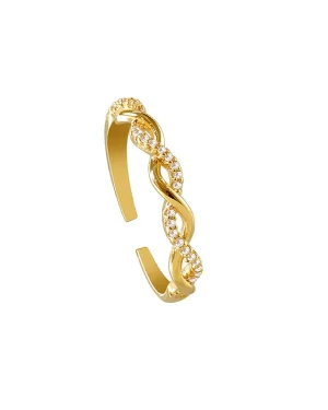 Adjustable Synthetic Zirconia Ring