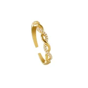 Adjustable Synthetic Zirconia Ring