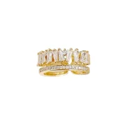 Double-Layer Ring – Luxurious Micro-Set Zirconia Design