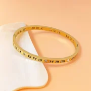 Gold-Plated Roman Numeral Bracelet