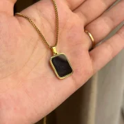 Square Double Sided Necklace