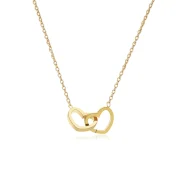 Double Heart Pendant Necklace