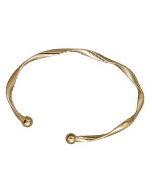 Minimalist Twisted Adjustable Bangle