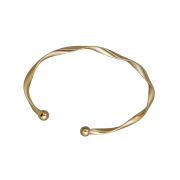 Minimalist Twisted Adjustable Bangle