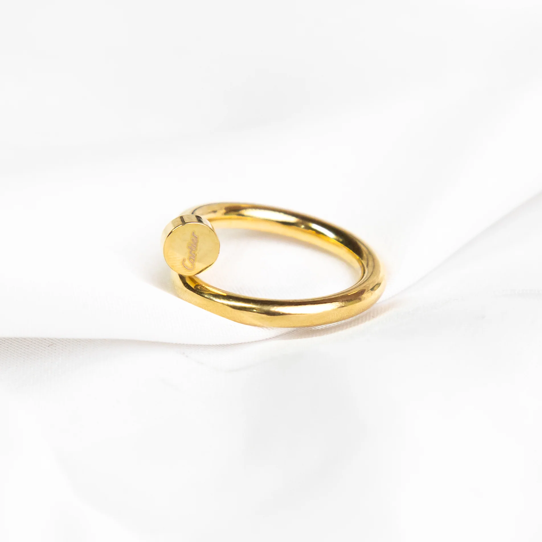 Gold-Plated Cartier Nail Ring