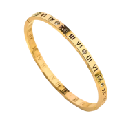 Gold-Plated Roman Numeral Bracelet