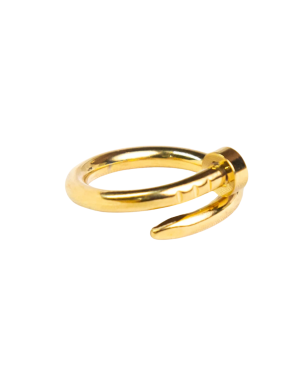 Gold-Plated Cartier Nail Ring