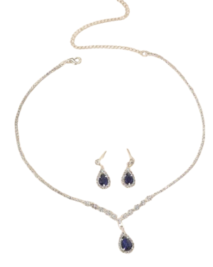 Zirconia Pendant Necklace & Earring Set