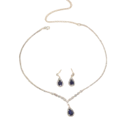 Zirconia Pendant Necklace & Earring Set