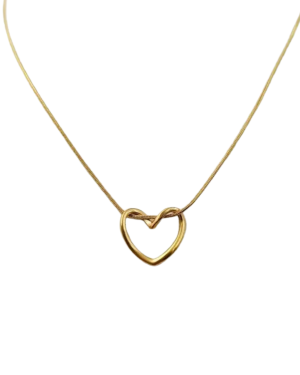 Interlocking Heart Pendant Necklace