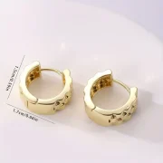 Fashion Glossy Hoop Ear Buckle