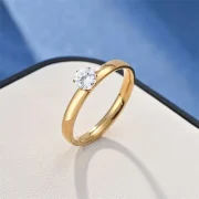 Spherical Gripper Zirconium Golden Ring