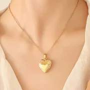 Heart Box Pendant Necklace