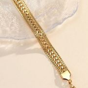 Stainless Steel Chain Gold Bracelet Water Risistant