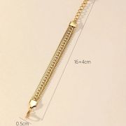 Stainless Steel Chain Gold Bracelet Water Risistant