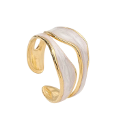 Exquisite Enamel Adjustable Ring