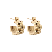 Triple-Layer Wave Earrings