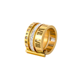 Roman Numeral Multilayer Zircon Ring