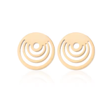 Hollowed Out Round Earrings