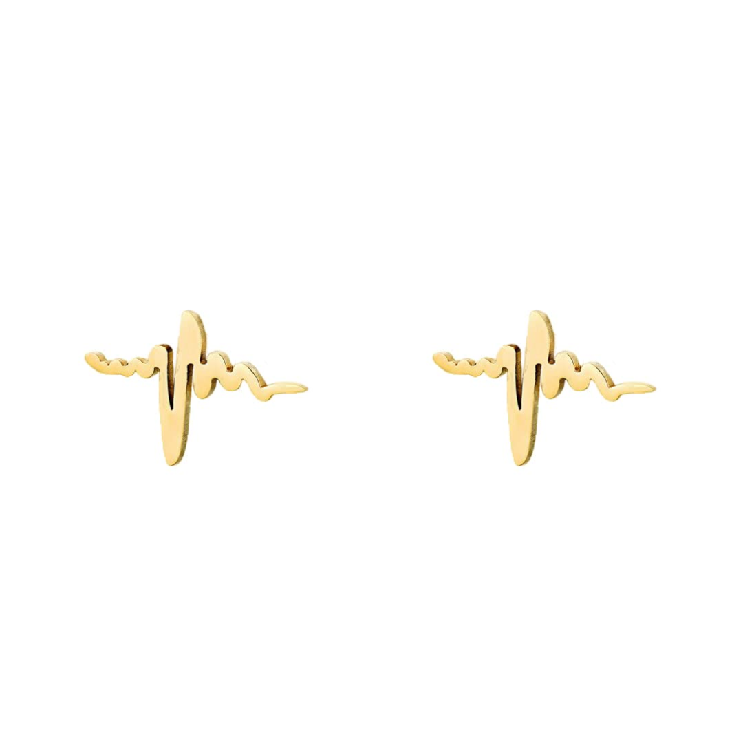 Heartbeat Stud Earrings