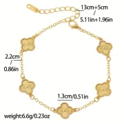 Golden Clover Bracelet