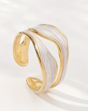 Exquisite Enamel Adjustable Ring