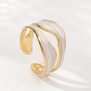 Exquisite Enamel Adjustable Ring