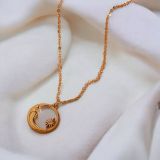 Half Moon Pendant Necklace