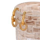 Luxury Diamond & Pearl Hoop Earrings
