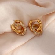 Luxury Diamond & Pearl Hoop Earrings