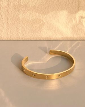 Moon Bracelet with Zirconia